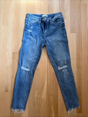 Flying Monkey Distressed Blue Women's Jeans
